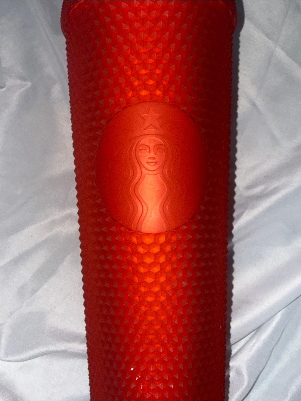 Starbucks Red Textured Studded Cold Cup with Straw - Picture 2 of 5